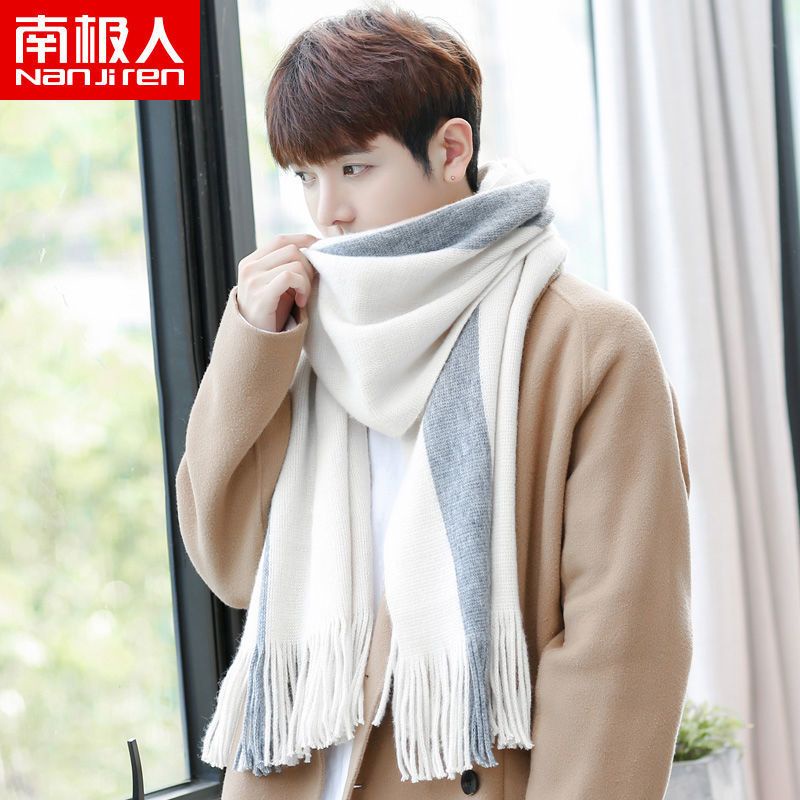 LONG SCARF MEN WINTER MUSIM DINGIN SCARF SYAL  PRIA