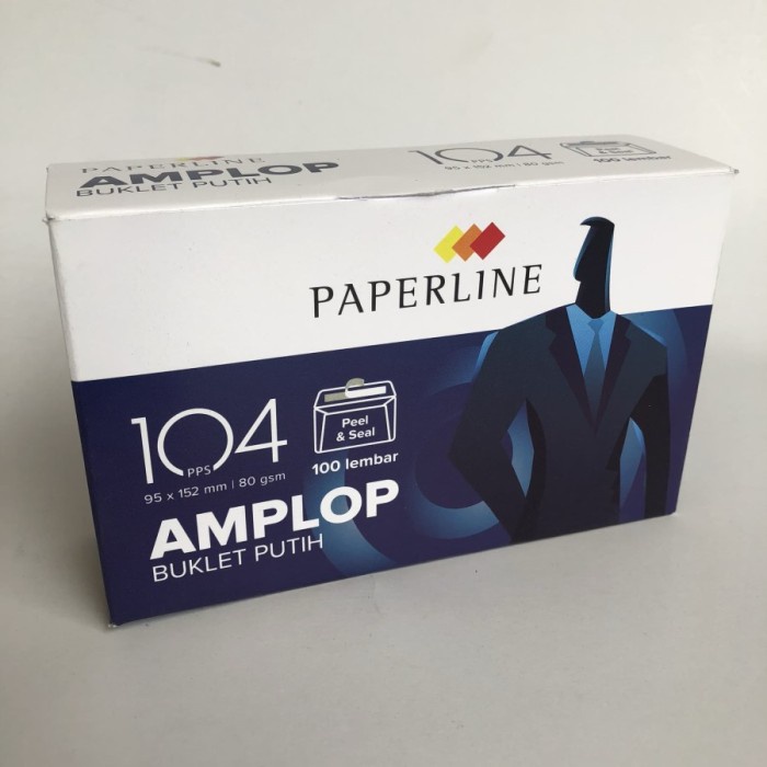 

amplop putih polos& APS104 Paperline 95mm x 152mm - Putih Polos