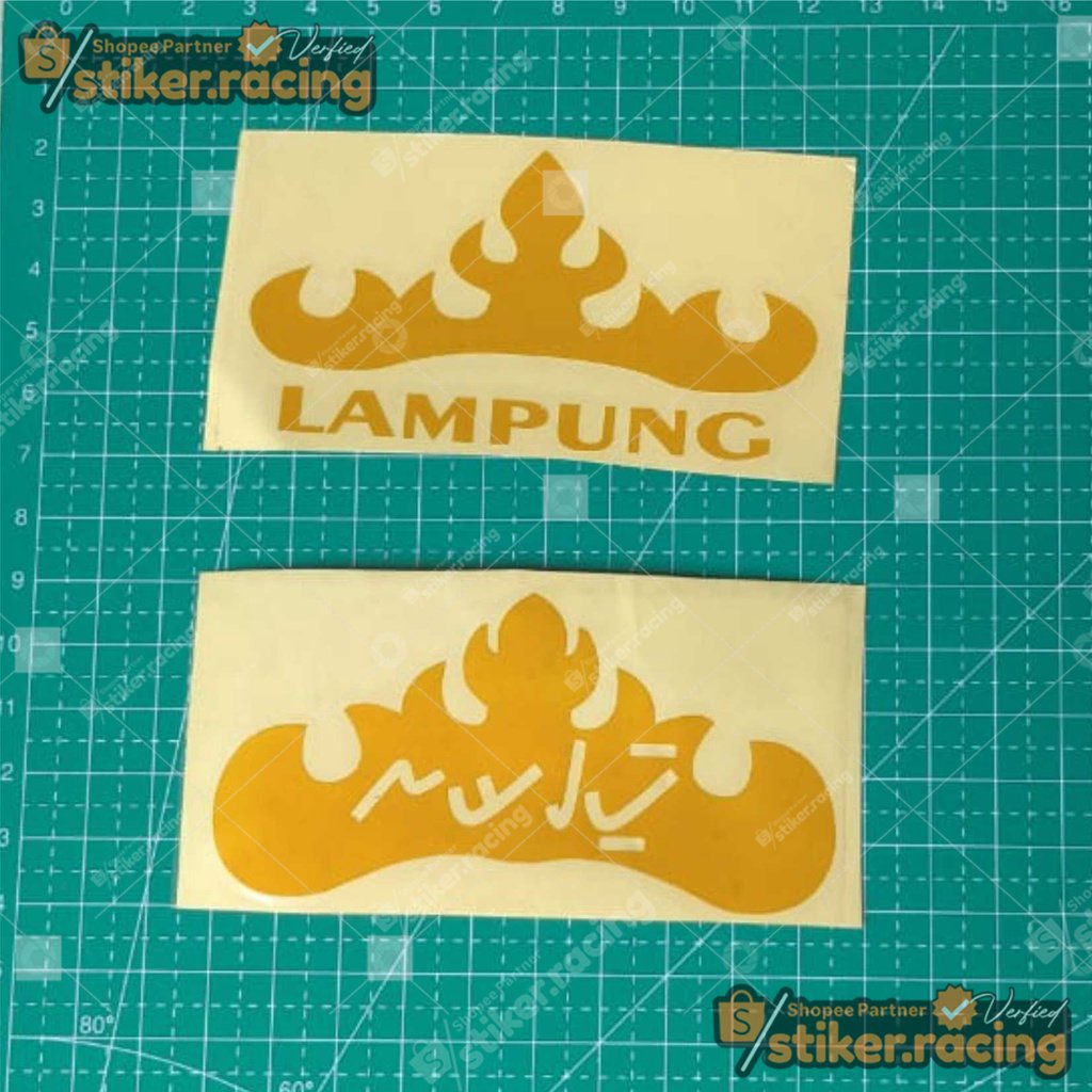 stiker lampung / cutting  / timbul /skotlet murah terlaris aksara lampung siger / alvi store20 anak 