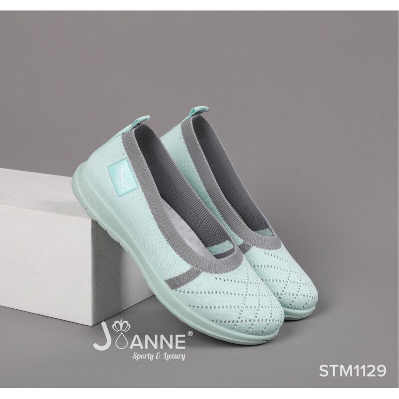 [ORIGINAL] JOANNE FlyKnit Flat Shoes Sepatu Wanita #STM1129-BLUE