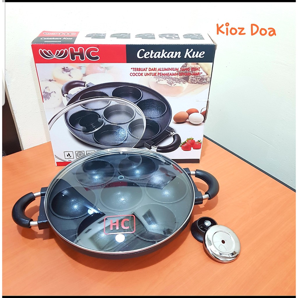 Cetakan Kue Serabi 7 Lubang Cembung HC / HC Snack Maker 7 Lubang Cembung / Cetakan Kue 7 Lubang