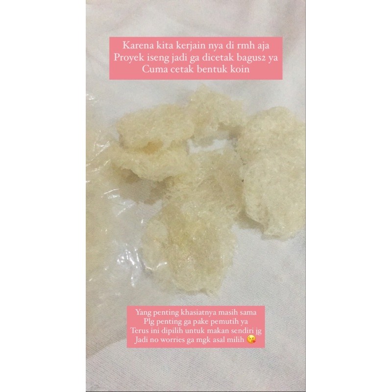 

sarang burung walet yang uda bersih dan ready to cook