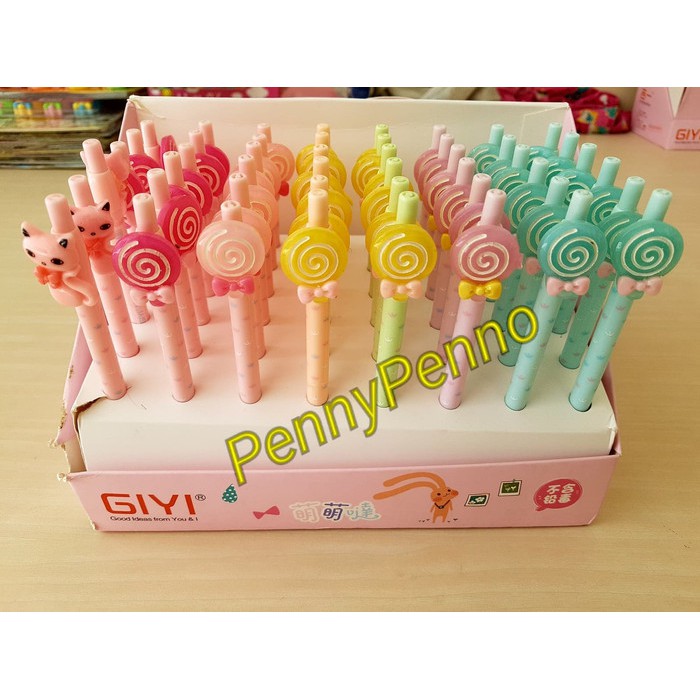 

nn Pensil Mekanik 05 mm Model Loly pop Unik dan Lucu