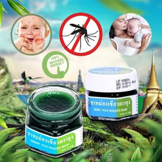 Green Balm Mosquito Brand/balsem/balsem nyamuk/refreshing/balsem gatal/balsem pusing