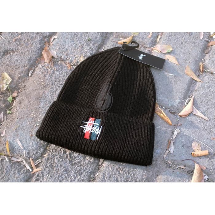 STUSSY BEANIE TOPI KUPLUK ORIGINAL
