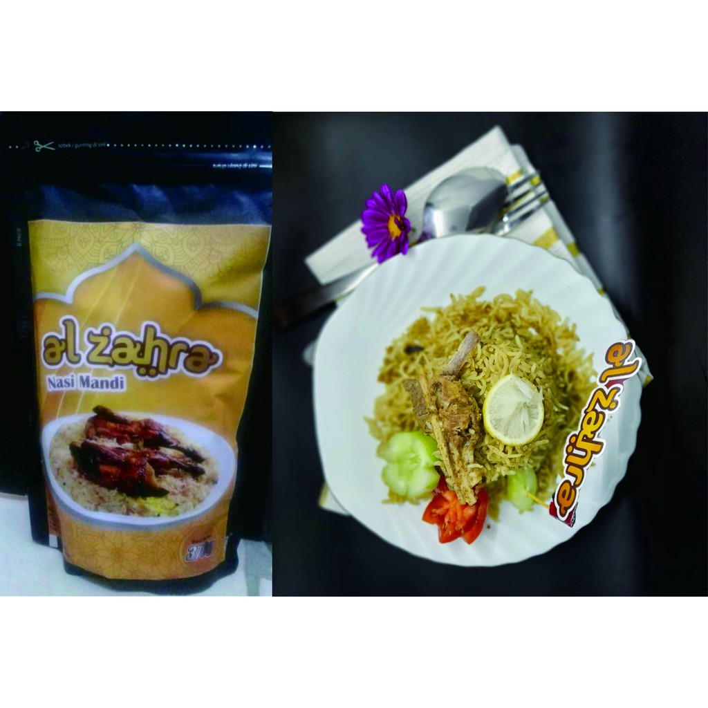 

TERMURAH!!! Nasi Mandi - Al Zahra Basmati Rice+Bumbu Rempah Instan (total 370 gr)