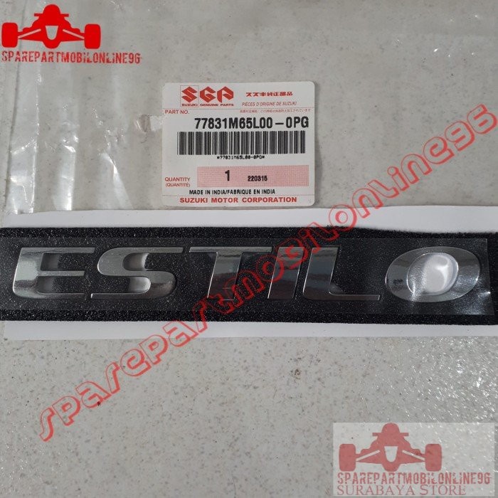 Emblem ESTILO Suzuki Karimun Estilo ASLI SGP