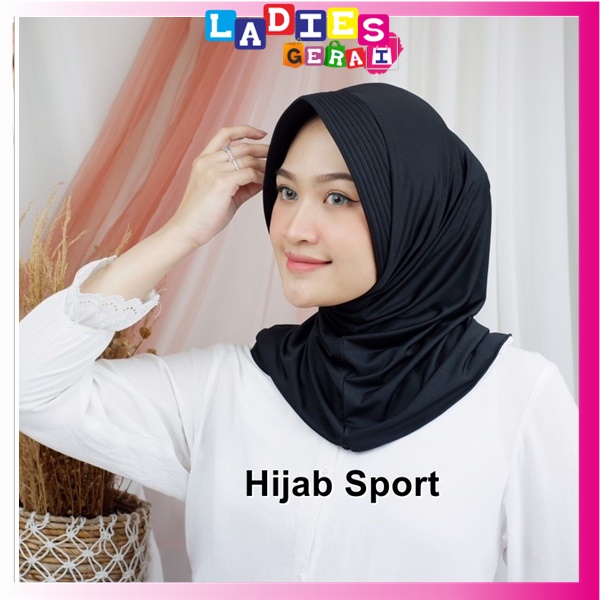 Jilbab olahraga / Jilbab Sport Adem / Hijab sport bergo instan