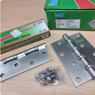 Engsel Plat Tebal Model OliQ / Door Hinges 4&quot; Sn inch inci