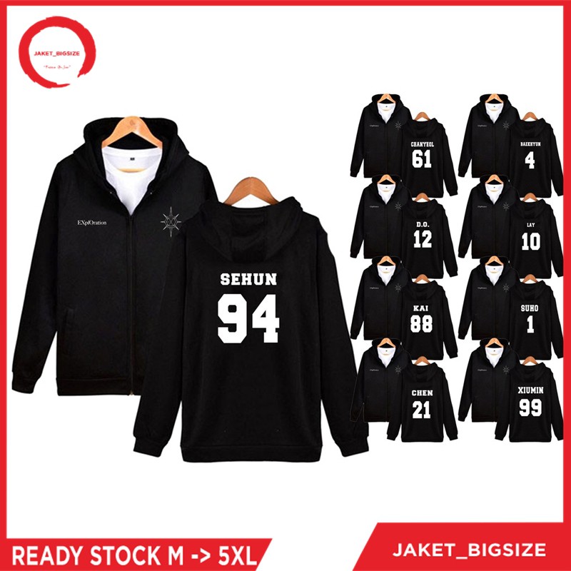 JAKET EXO EXPLORATION BIG SIZE ALL SIZE #5 SEHUN BAEKHYUN CHANYEOL DO KAI LAY SUHO XIUMIN CHEN