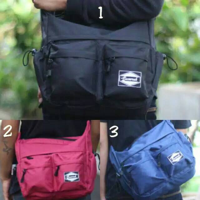 Tas Pria-Tas Selempang Pria -Tas Kanvas Pria Bagus- Import Ts000417 Tas Besar Kantor-tas kuliah