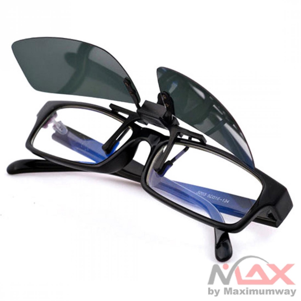 Kacamata Hitam Jepit Lensa Jepit kaca mata Biasa jadi Anti UV UV400 Polarized untuk Berkendara