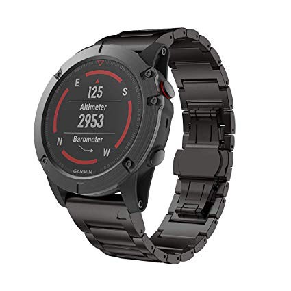 Garmin Fenix 6X Pro Solar - Titanium with Vented Titanium Bracelet Garansi Resmi TAM 2 Tahun