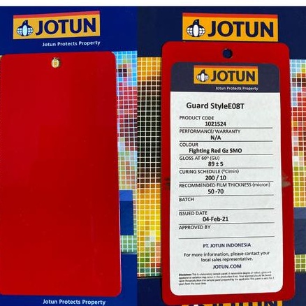 Powder Coating Jotun 1021524PX20 PE7008 FIGHTING RED GZ SMO
