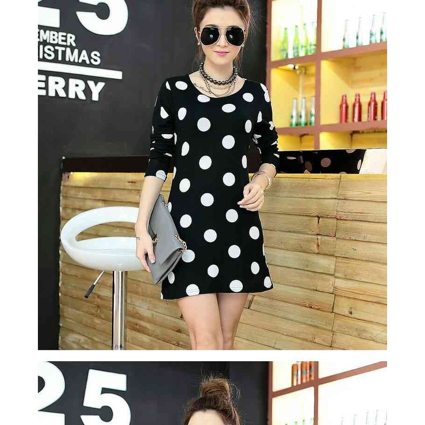 Dress Sharon LT dress wanita spandex hitam