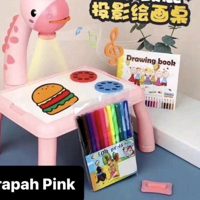 

Hot Sale Meja belajar anak proyektor edukasi anak jerapah besar