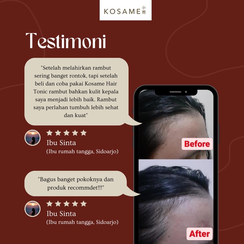 KOSAME-HAIR TONIC PENUMBUH RAMBUT-MISSFLOLAKS