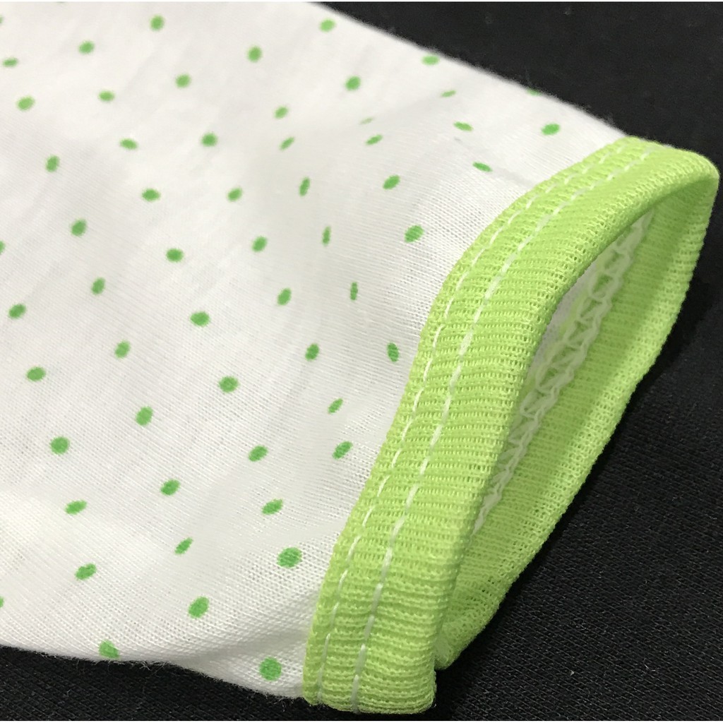 BAYIe - 3 Pcs  Baju Bayi Lengan Pendek Motif POLKADOT TASYA Baru Lahir(New Born) umur 0-3 bulan