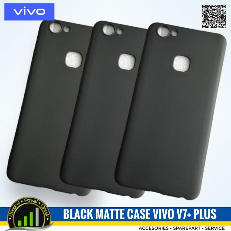 Black Matte Case Vivo Y79 V7+ V7 Plus