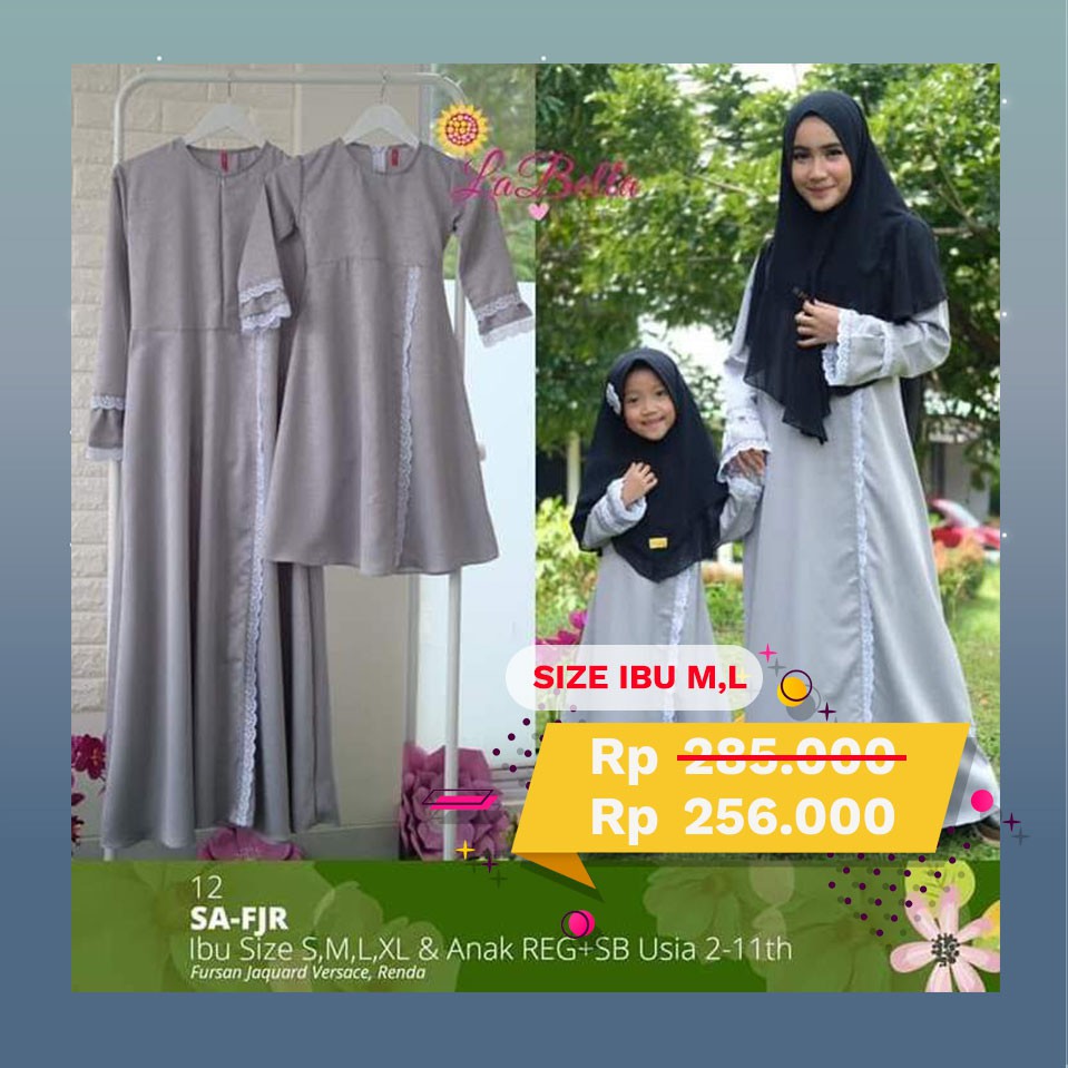 GAMIS ANAK SYARI ORIGINAL LABELLA / GAMIS ANAK PEREMPUAN SYARI / BAJU MUSLIM ANAK PEREMPUAN / SYARI
