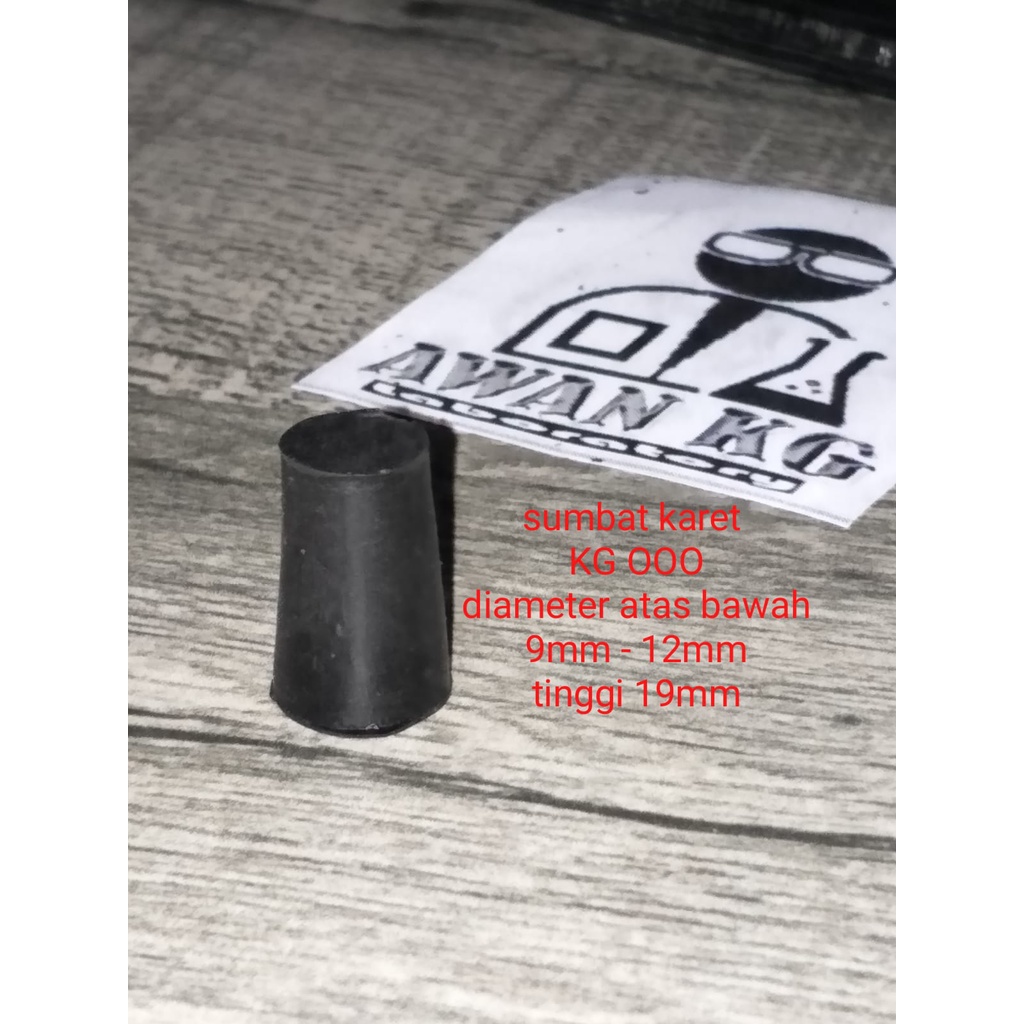 Sumbat karet kecil KG 000 Rapat diameter 9-12mm tinggi 19mm sumbat tabung sumbat botol sumbat kaca s