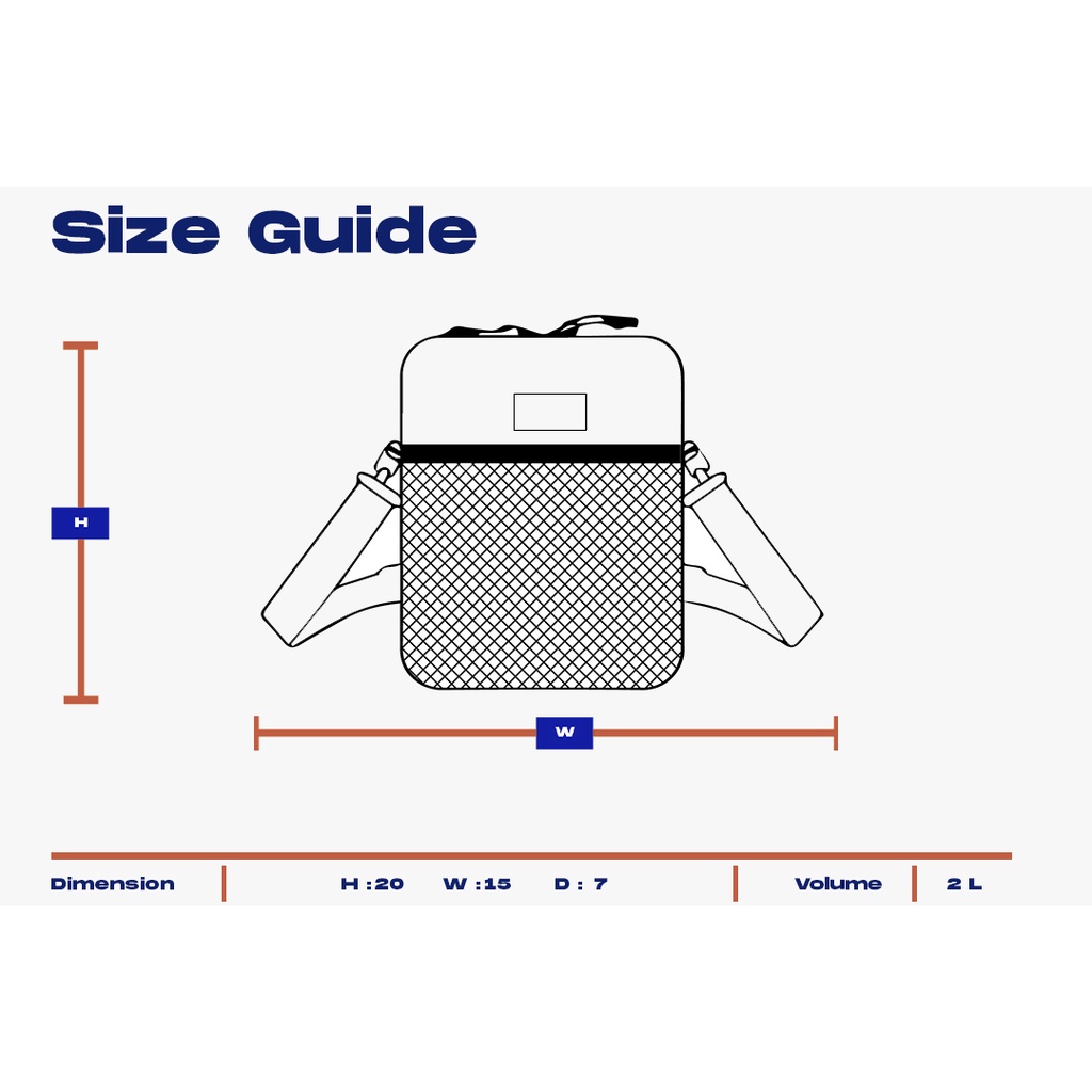 Tas Selempang Pria Heavy - Tas Pria Distro - Tas Heavy - Elgano Series