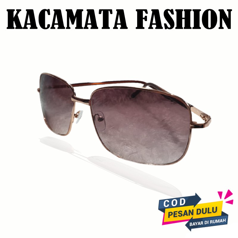 Kacamata Gaya Trendy Bigsized Kacamata Hitam Pria Wanita Anti UV Fashion Big Frame New Style Korean