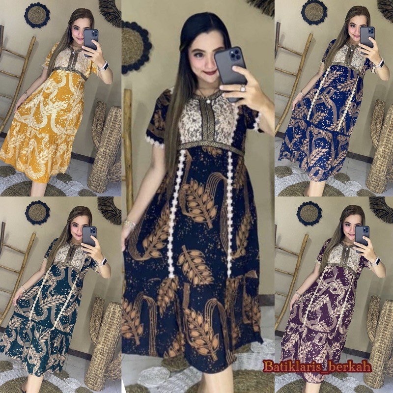 DASTER ARAB RENDA || LAILA DAUN BLARAK || MODEL RESLETING DEPAN BUSUI &amp; BUMIL LD 110