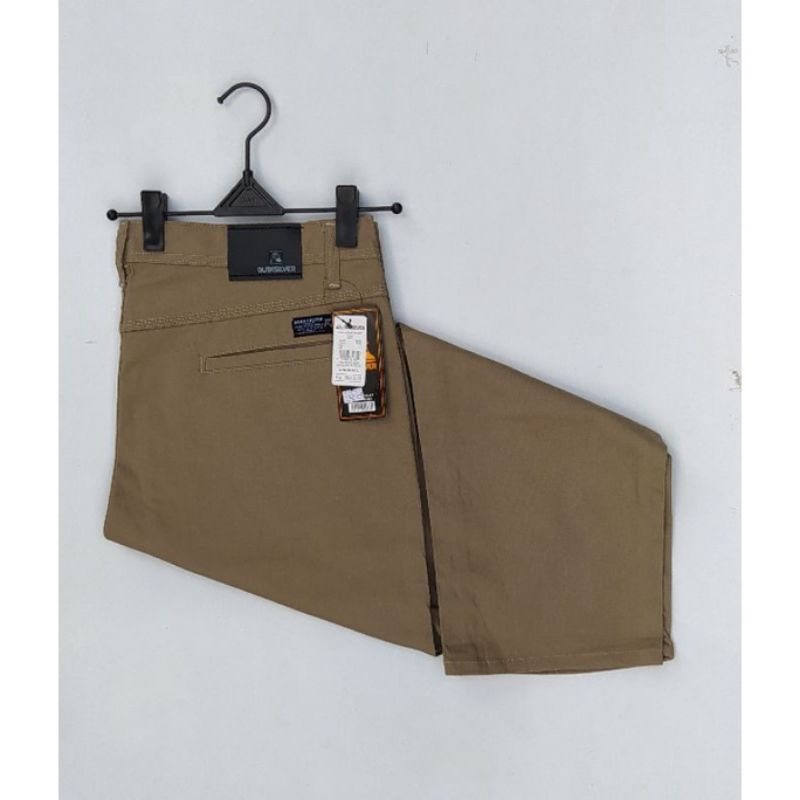 Celana Chino Jumbo Pria Bahan Karet Melar