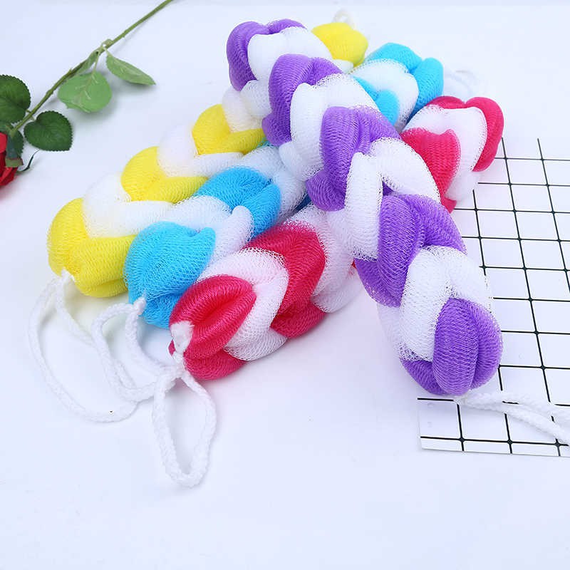 Spons Mandi Kepang model Panjang untuk Gosok Punggung - Random Colour