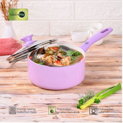 GreenPan Delight Lavender Cvd Saucepan 18 cm/2.13 L