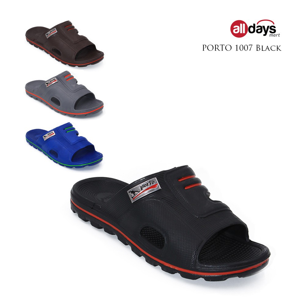 (DISTRIBUTOR) Sandal Porto Slop Pria / Porto 1007 Dewasa 39-44 / Sandal Slop Karet