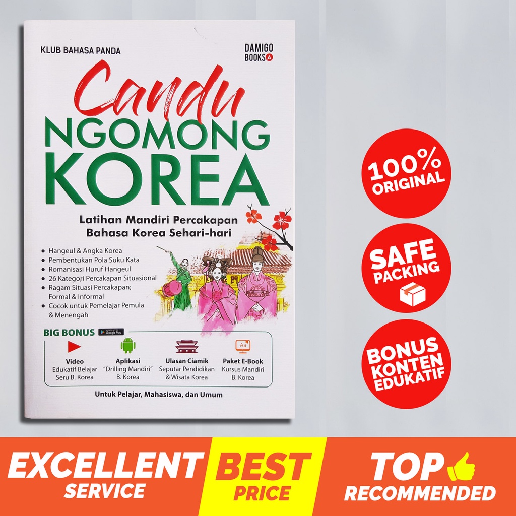 Paket Ragam Bahasa Asing 3 - Auto Drill Ngomong Inggris; Arab Sehari-hari &  Candu Ngomong Jepang; Korea