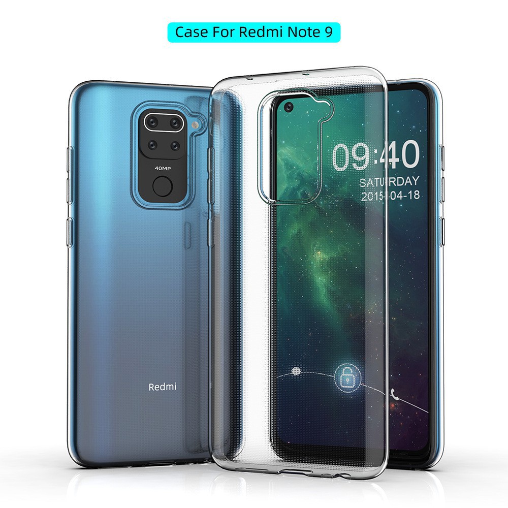 C/C- CASING Clear Case Tebal 2MM Transparant Xiaomi Redmi Note 9 TPU Premium Softcase