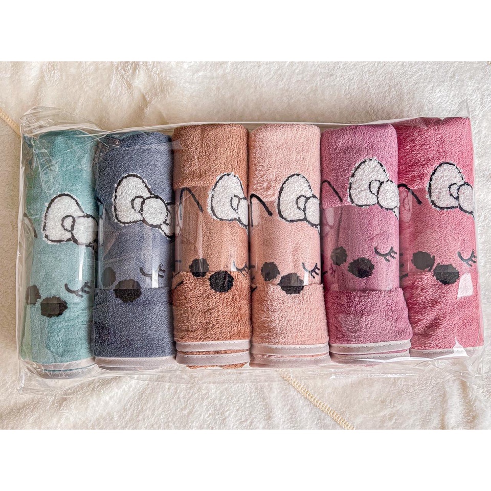 Handuk Microfiber 35X75cm motif Hello kitty Handuk Mandi Bayi Handuk Muka Serap air import