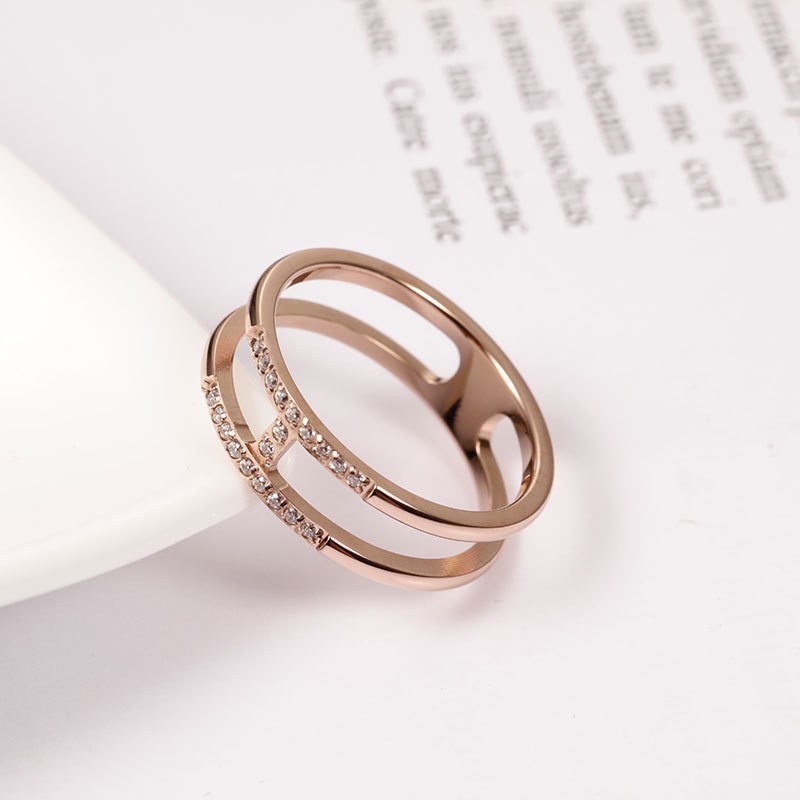 Cincin Titanium Mini Korea Wanita CK103 warna bisa untuk cincin kawin nikah fashion simple