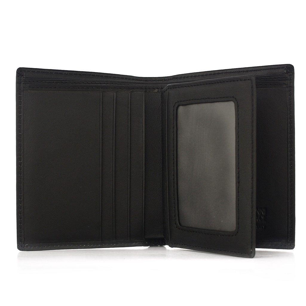 TOKOKOE - Dompet Pria model Berdiri bahan Kulit Premium Dompet Lipat - VSC 27-05 Black