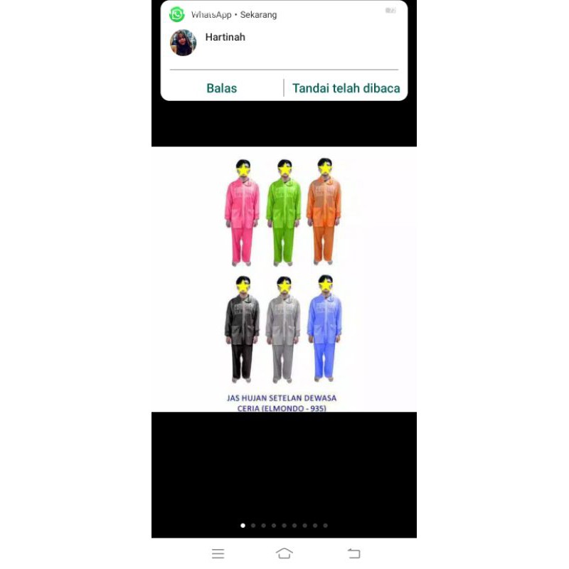 jas hujan elmondo ceria