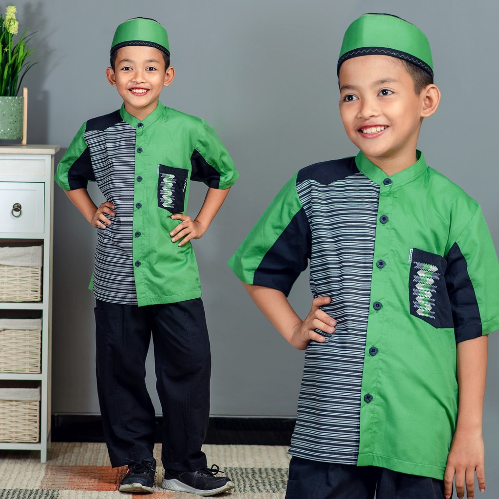 BAJU KOKO ANAK LAKI-LAKI FATTAYA COLLECTION INDONESIA KODE LAIS