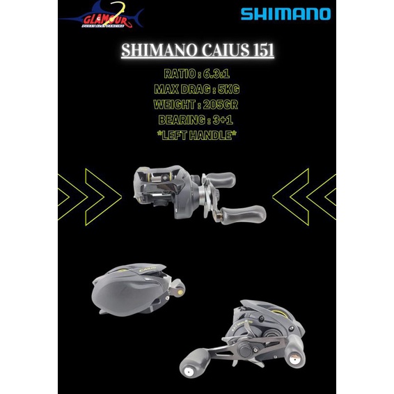REEL PANCING / KATROL PANCING / KATROL SHIMANO / Katrol Reel Shimano Caius 151 (18)