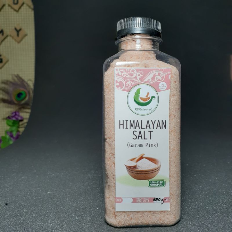 

RENATUREID - HIMALAYAN SALT 250 GRAM/ GARAM PINK HERBAL RENA / GARAM HIMALAYA RENATURE ID