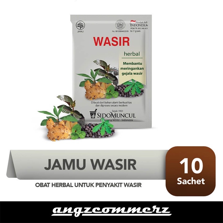 

SIDOMUNCUL Jamu Wasir 10 Sachet Minuman Serbuk Herbal Untuk Membantu Mengobati Ambeien Wasir dan Gejalanya