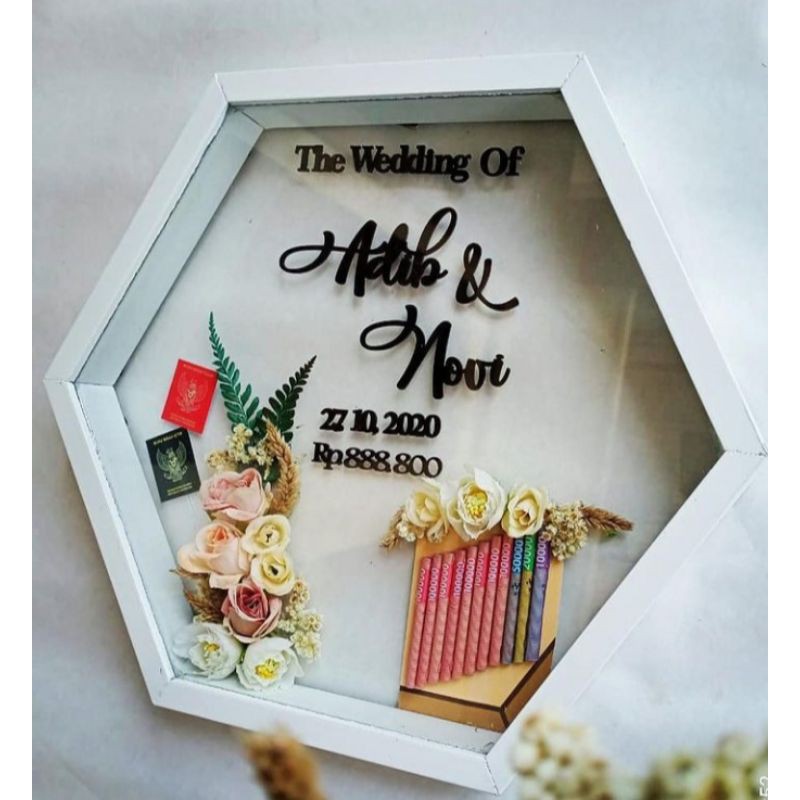 pigora mahar pernikahan hexagonal