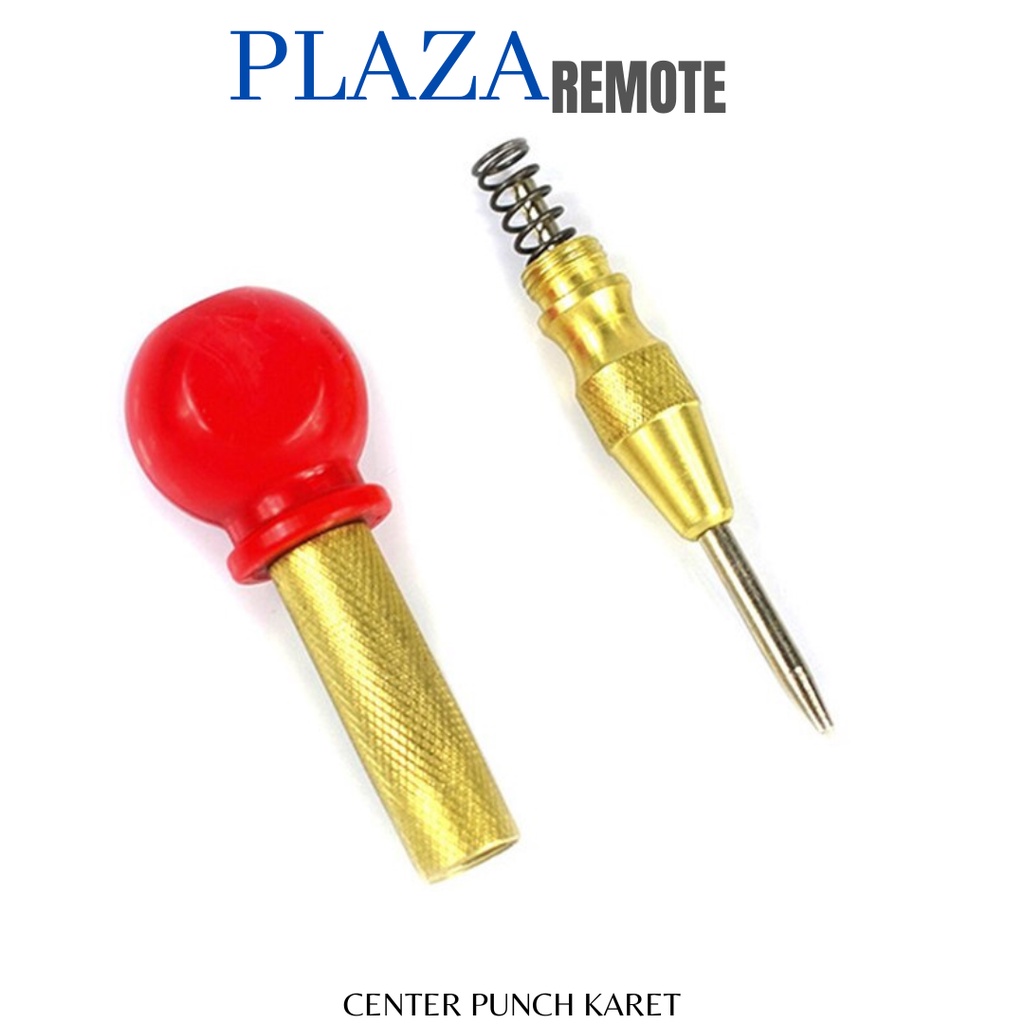 CENTER PUNCH RUBBER GAGANG KARET 160 MM GOLD SILVER PENANDA TITIK MATA BOR