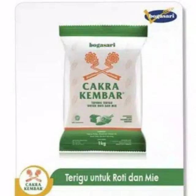 Tepung Terigu Cakra Kembar Ekonomis Premium Kemasan 1kg Bogasari