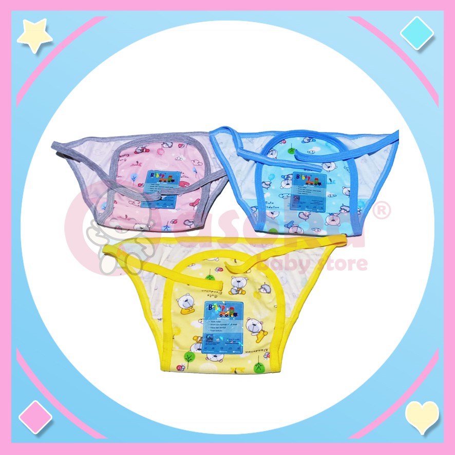 Bibop Popok Tali Warna Full Print Newborn ASOKA