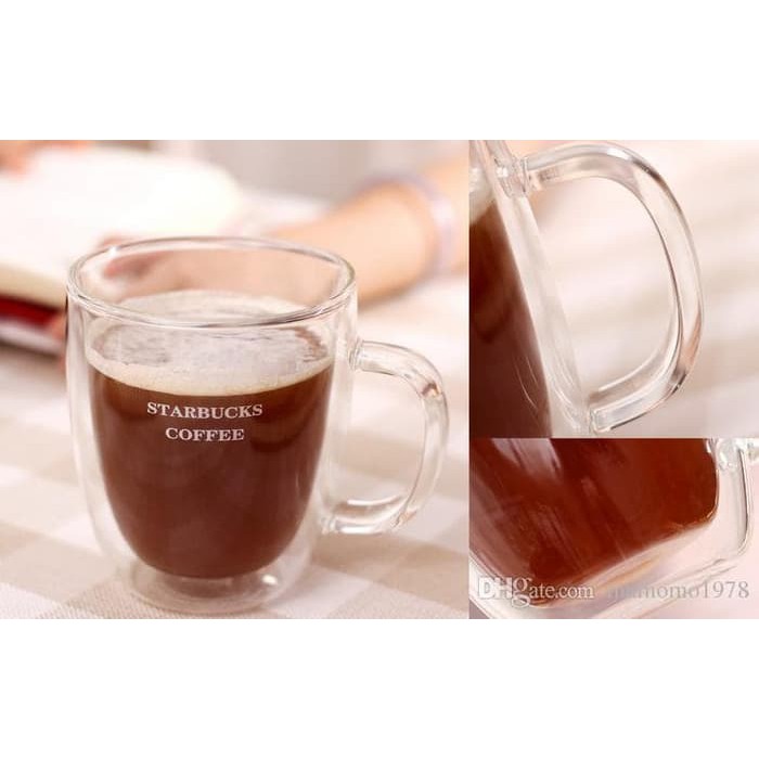 Starbucks Gelas Double Wall 16oz/ 475ml Bodum Termal Cup Starbucks