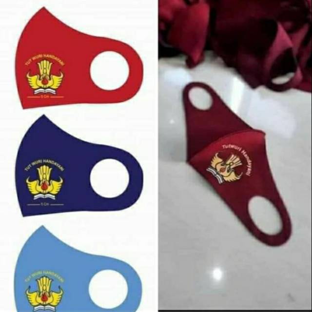  Masker  Scuba  logo sekolah  sd  smp smk Shopee Indonesia