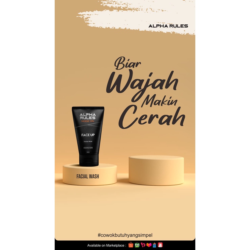 ATB ALPHA RULES Full Body Contact 2in1 / Face Wash Original Termurah