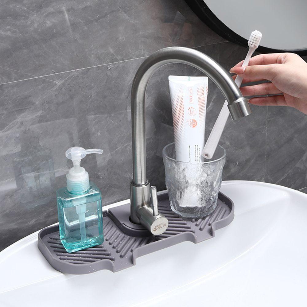 Keset Penyerap Keran Nanas Perlengkapan Dapur Kamar Mandi Silicone Splash Faucet Absorbent Pad